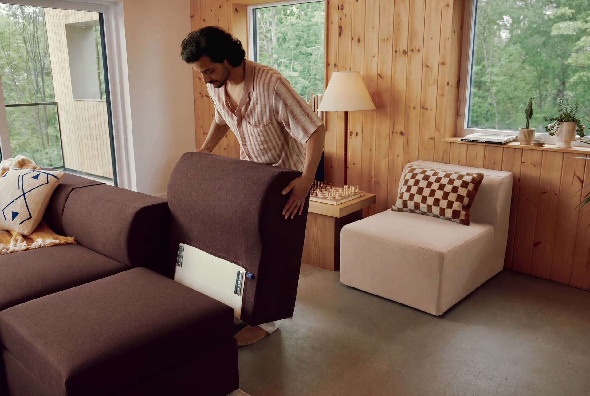 A person assembling their Cozey